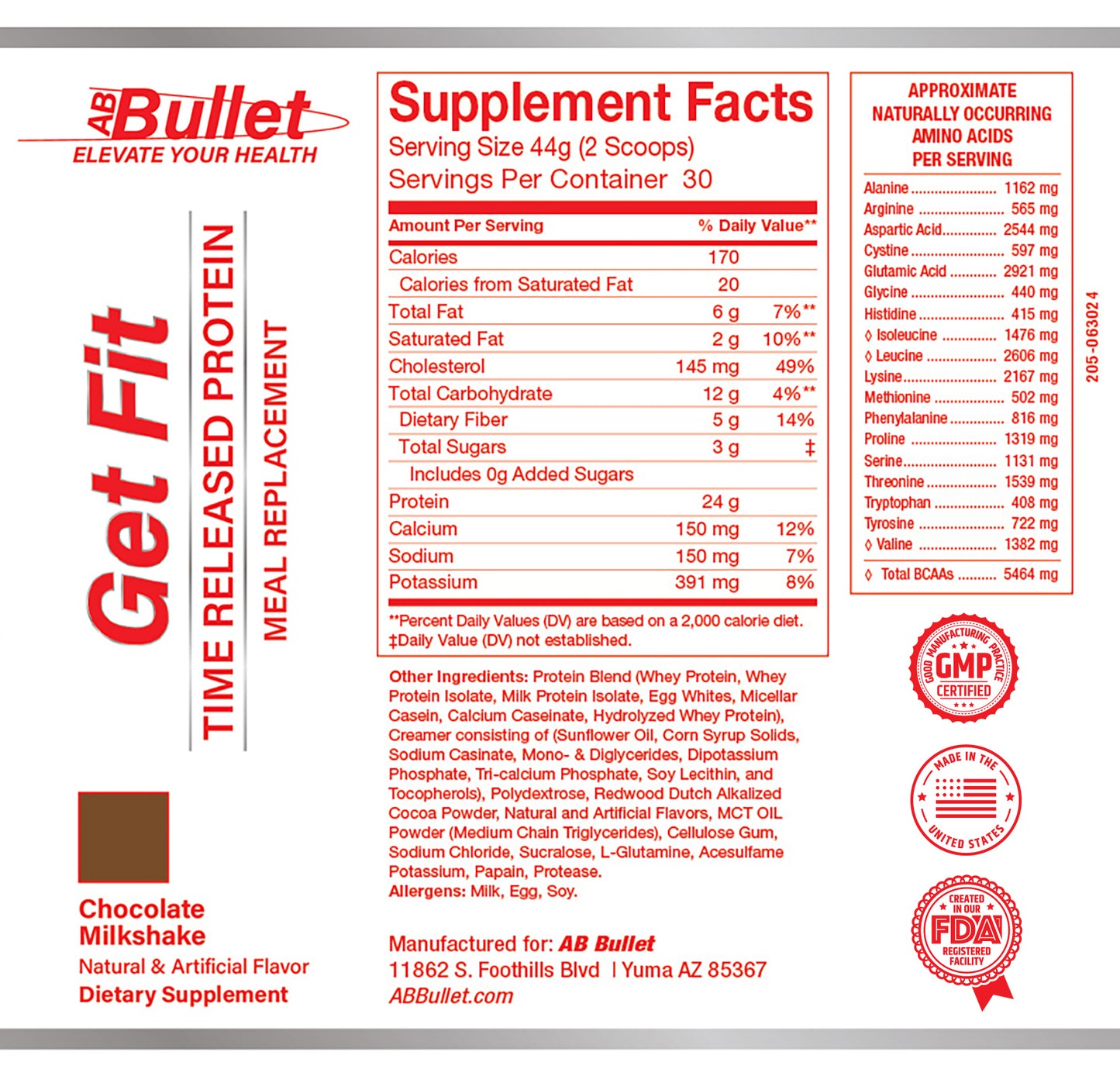 ABBullet Get Fit TIME RELEASED PROTEIN